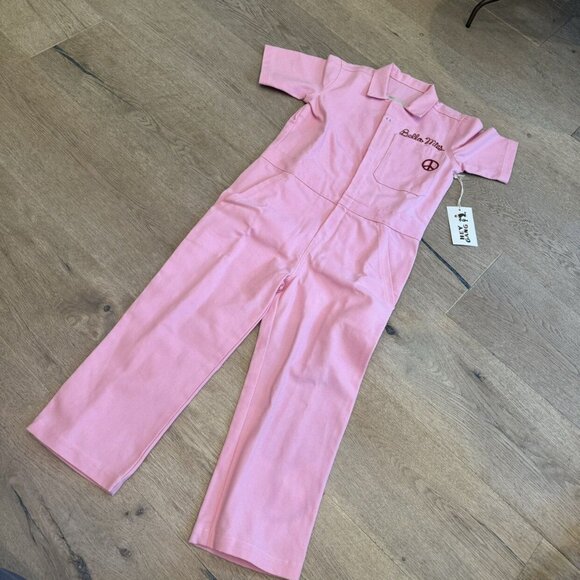 Hey Gang Pink Jumper Romper - Picture 1 of 8
